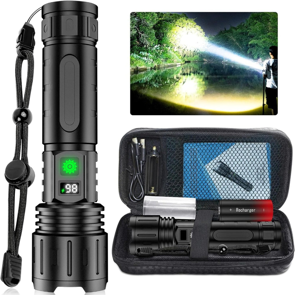 100.000 lumen taktisk lommelygte