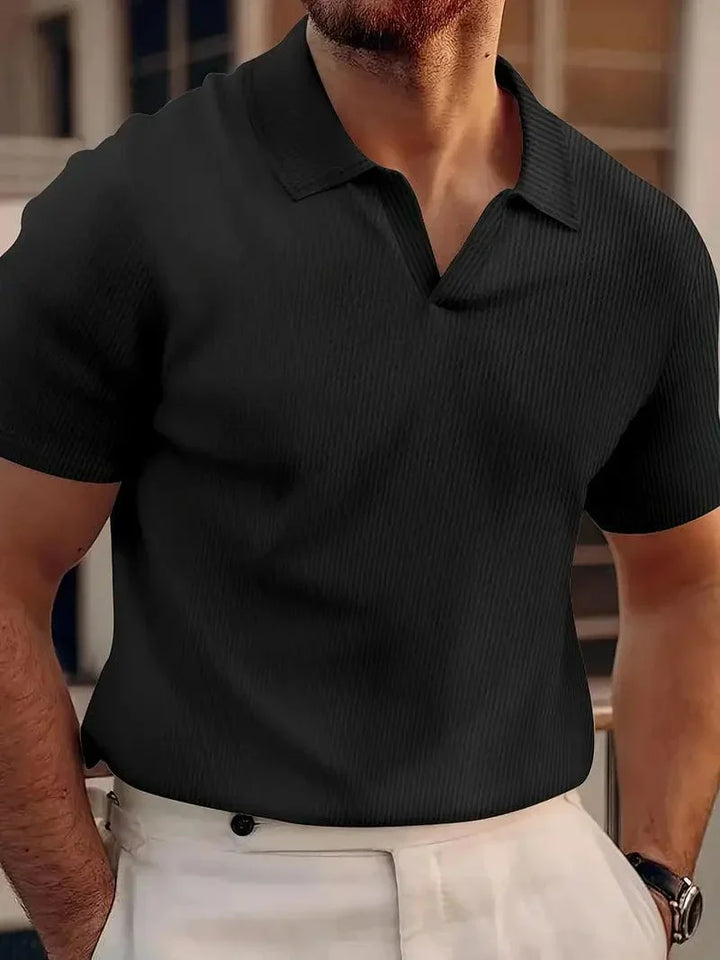 Casual Mænds Polo Shirt Uden Knapper