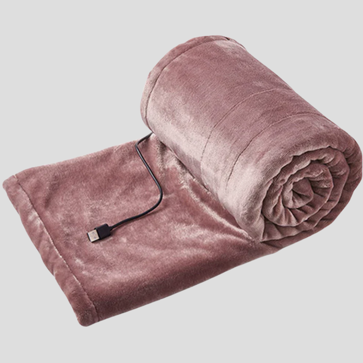Hyggeligt varmt tæppe, der drives af USB
