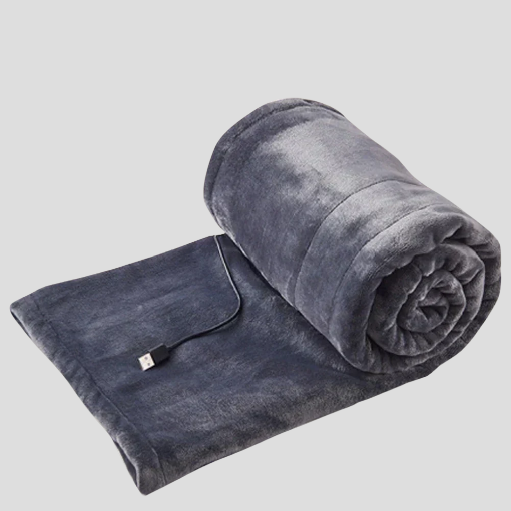 Hyggeligt varmt tæppe, der drives af USB