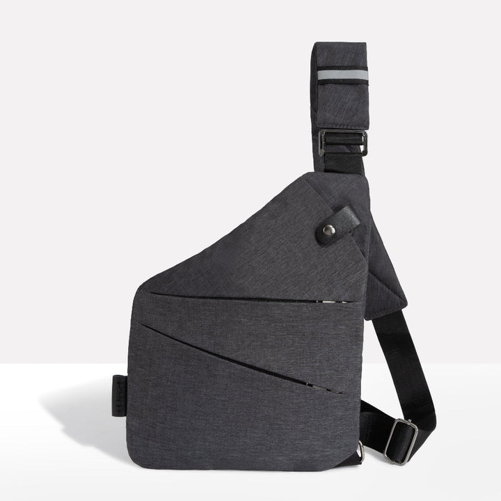 Minimalistisk tyverisikret crossbody-taske – organiseret og sikker opbevaring til en aktiv livsstil