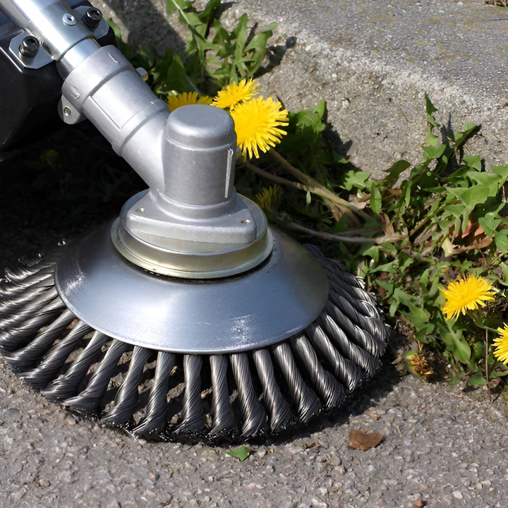 Ukrudtsbørste og trimmer i kulstofstål (Kun børste)