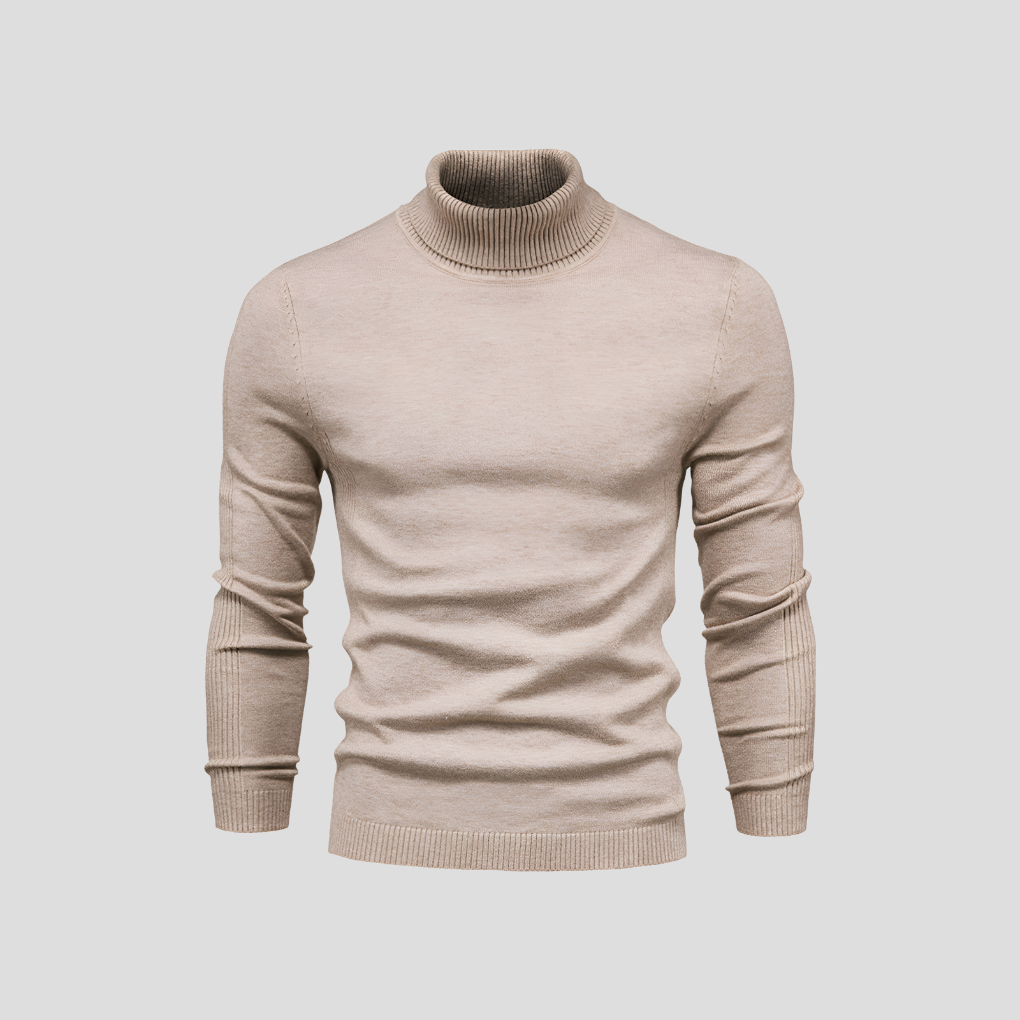 Rullekravesweater til mænd