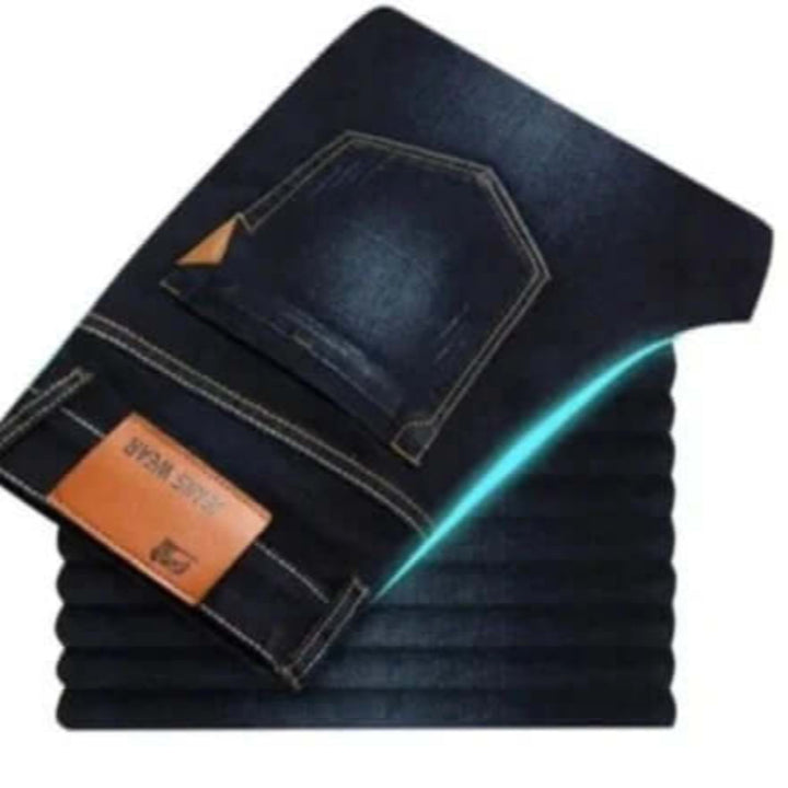 Jeans med lige ben til mænd – slidstærkt denim