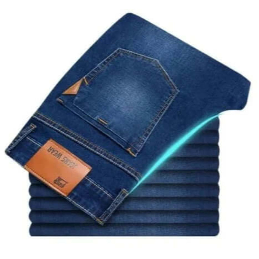 Jeans med lige ben til mænd – slidstærkt denim