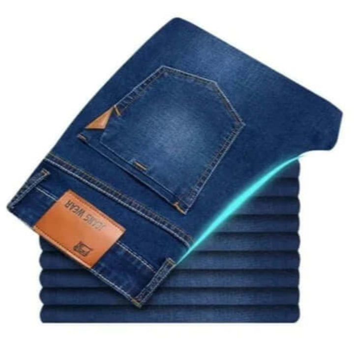 Jeans med lige ben til mænd – slidstærkt denim