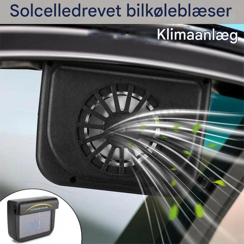 Solcelledrevet bilventilator til bilruder