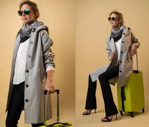 Maris Vandtæt Oversized Mellemlang Trenchcoat