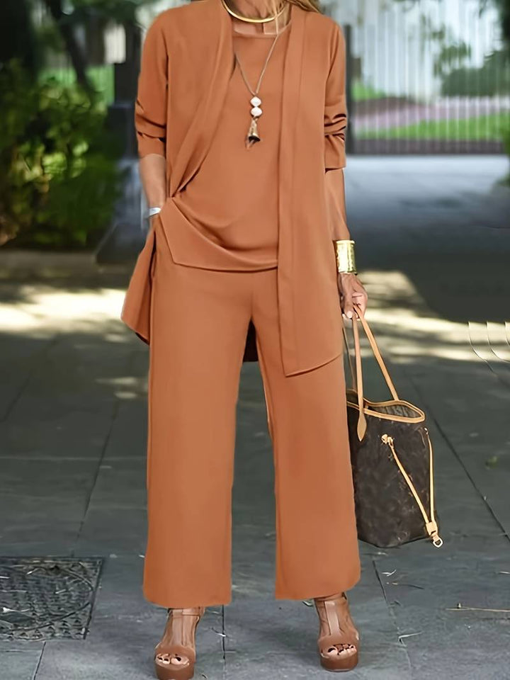 Elegant Tre-Stykke Pantsuit for Kvinder