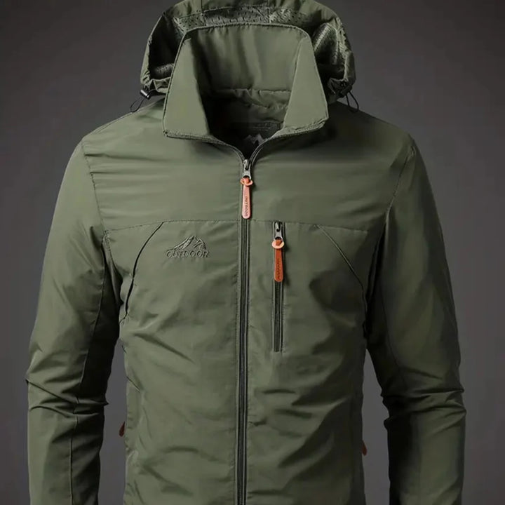 Vandtæt og vindtæt outdoor-jakke til mænd
