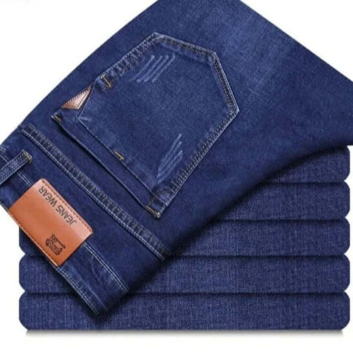 Jeans med lige ben til mænd – slidstærkt denim