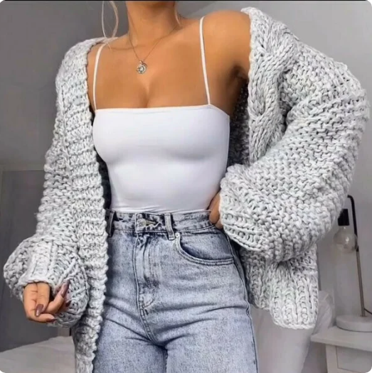 Zoé - Strikket Cardigan-Modiva