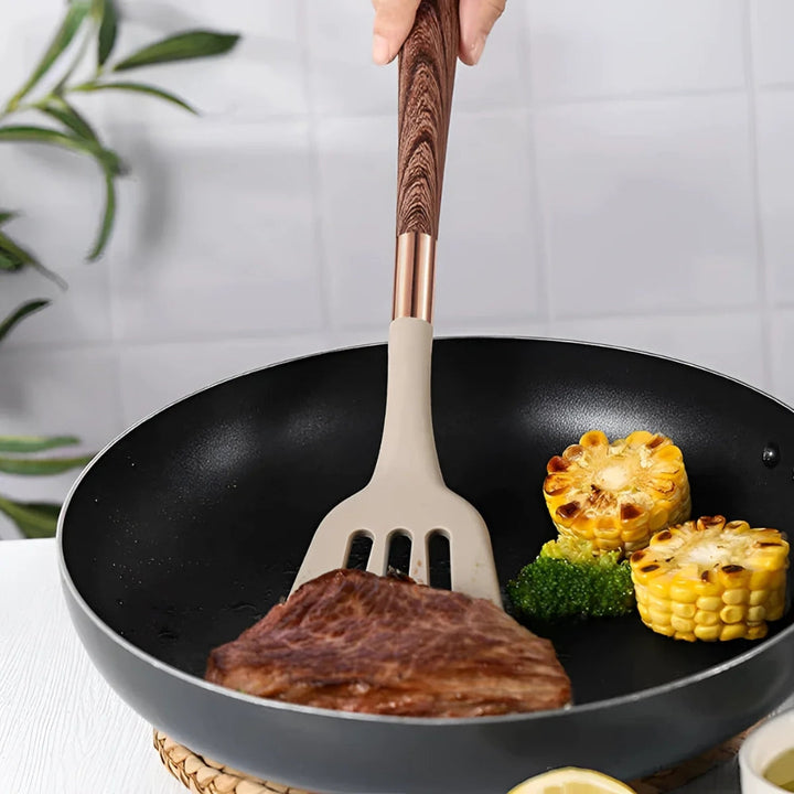 Luxe Silicone Køkkenredskaber 10-Delt Sæt