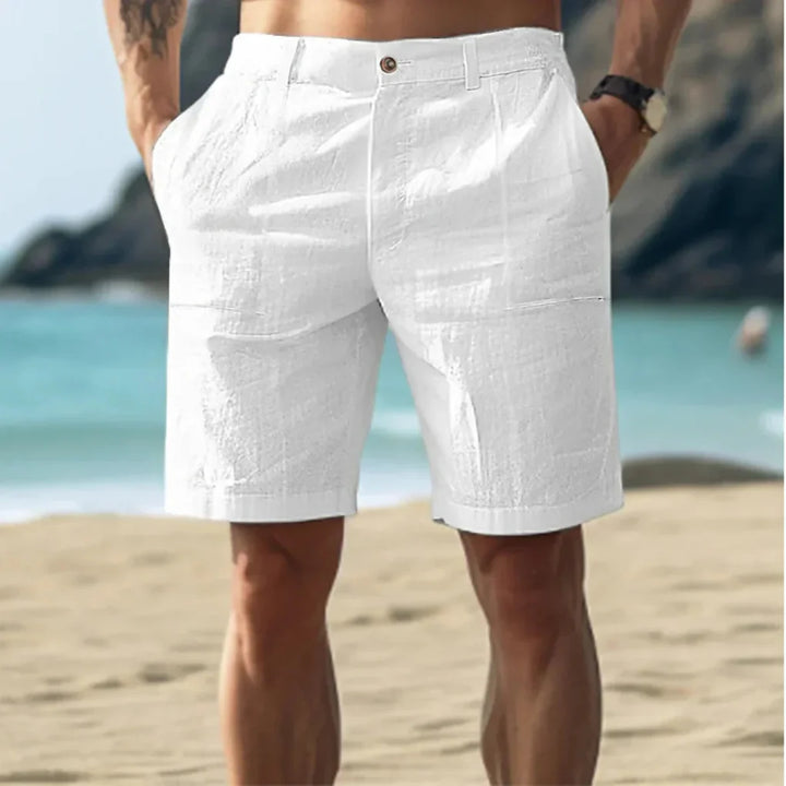 Afslappede herreshorts i hør til sommerdage