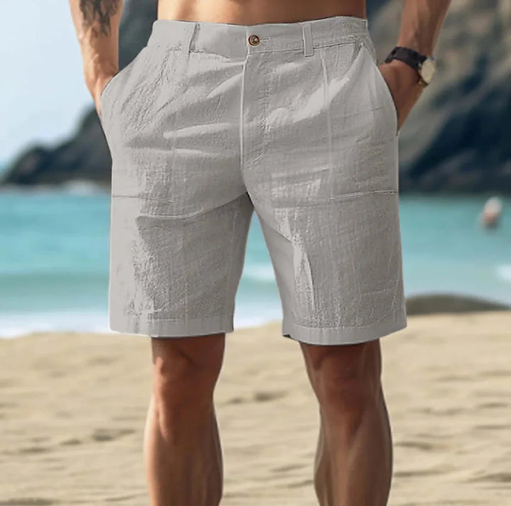 Afslappede herreshorts i hør til sommerdage