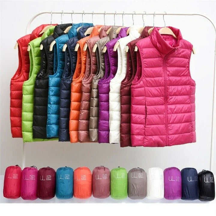Vindtæt Kvinders Bodywarmer med Lynlås
