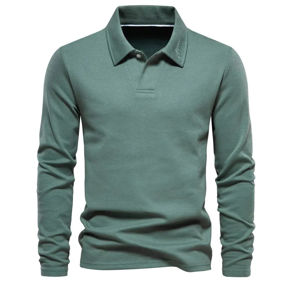 Alonso Mænds Casual Polo Sweater