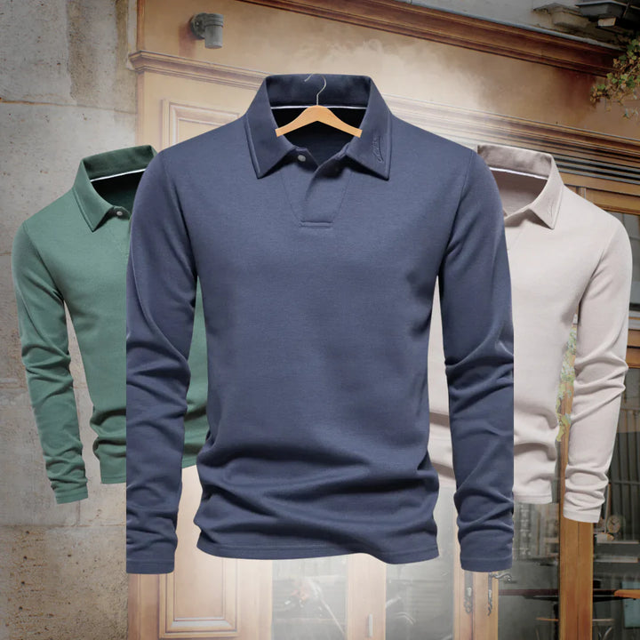 Alonso Mænds Casual Polo Sweater