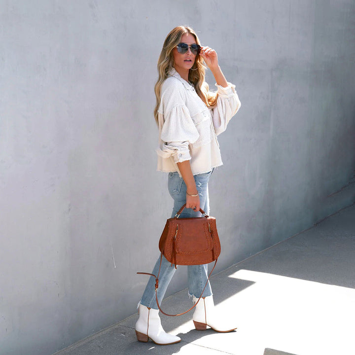 Gisele - Stilfuld Cropped Jakke til Kvinder-Modiva