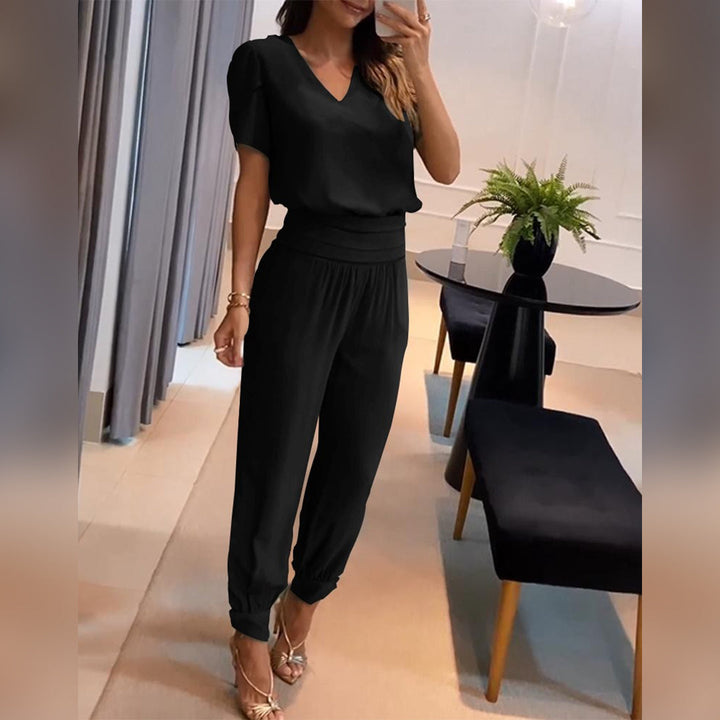 Tabea – Stilfuld, elegant jumpsuit med print til kvinder