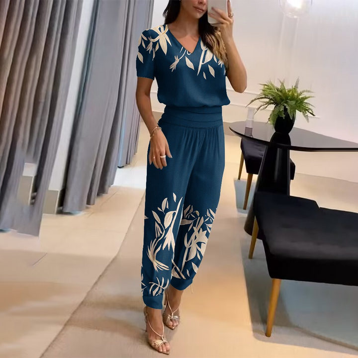 Tabea – Stilfuld, elegant jumpsuit med print til kvinder