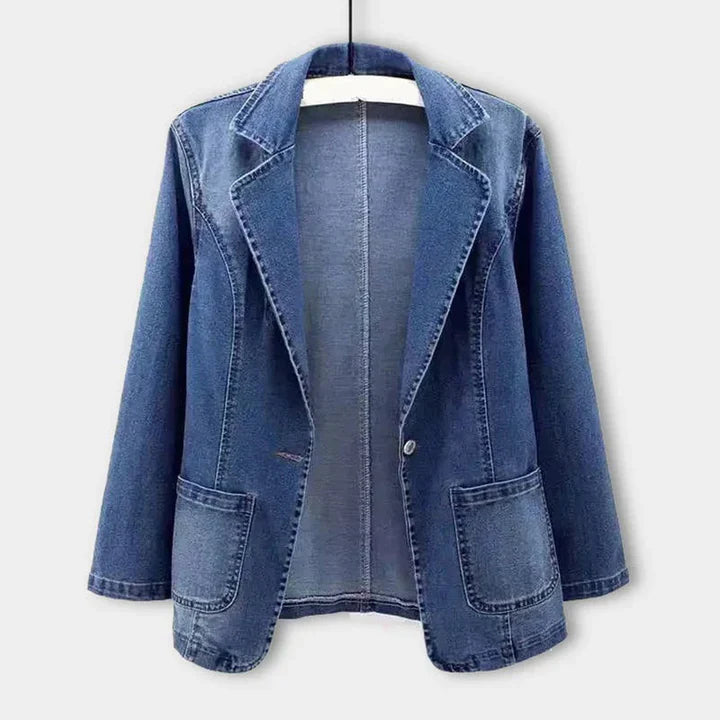 Stilfuld denimblazer til kvinder