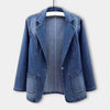 Stilfuld denimblazer til kvinder