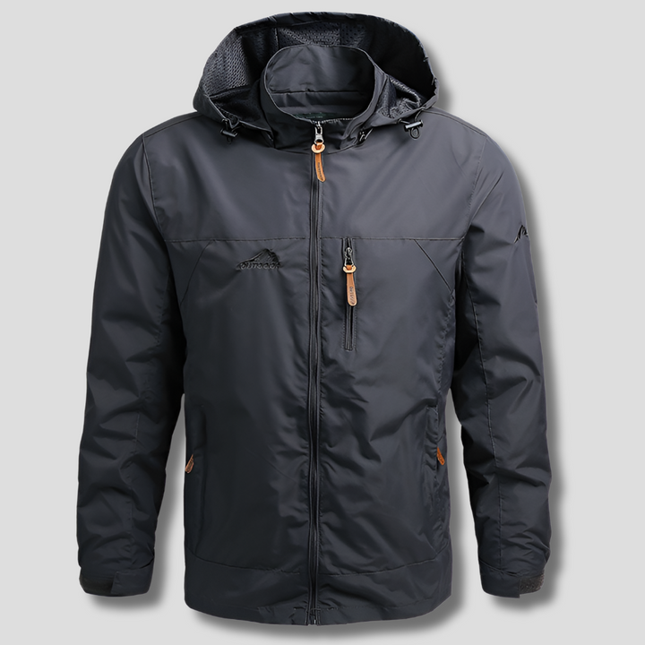 Vandtæt og vindtæt outdoor-jakke til mænd