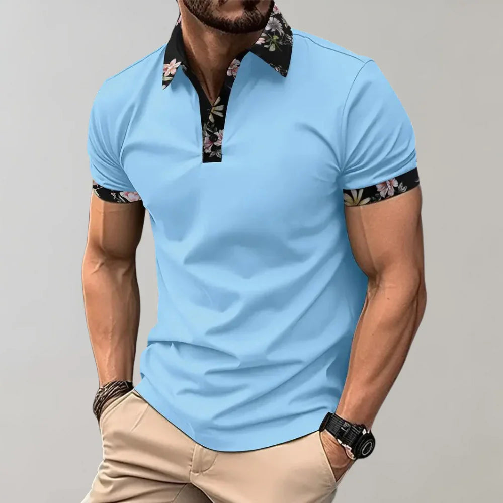 Herre poloshirt med klassisk pasform og korte ærmer