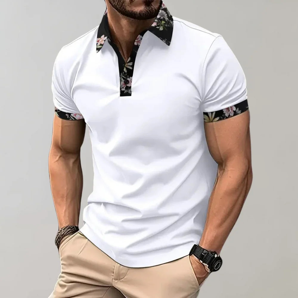 Herre poloshirt med klassisk pasform og korte ærmer