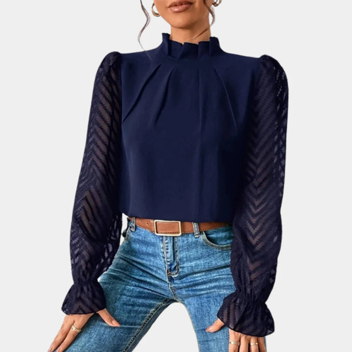 Elegant langærmet top til kvinder