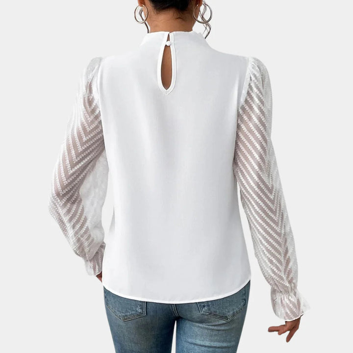 Elegant langærmet top til kvinder