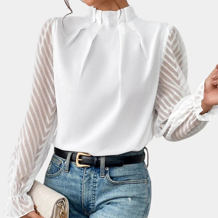 Elegant langærmet top til kvinder