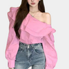Off-shoulder bluse til Kvinder