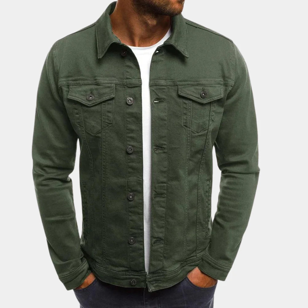 Casual denimjakke til mænd Tidløs stil møder hverdagskomfort