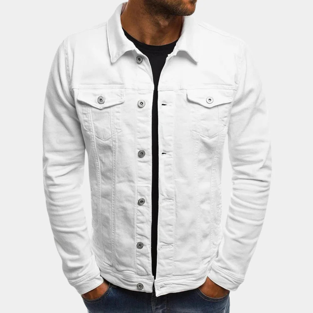 Casual denimjakke til mænd Tidløs stil møder hverdagskomfort