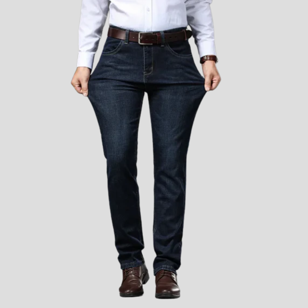 Herrejeans med slim fit og stretch
