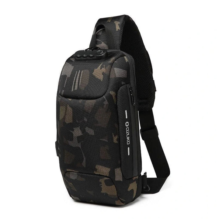 Smart Crossbody Rejsetaske – Anti-tyveri Design med Indbygget USB-Port