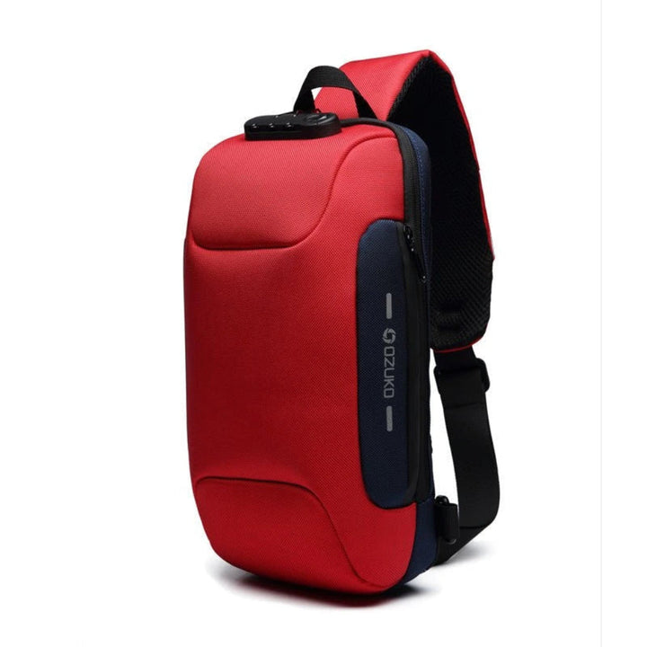 Smart Crossbody Rejsetaske – Anti-tyveri Design med Indbygget USB-Port