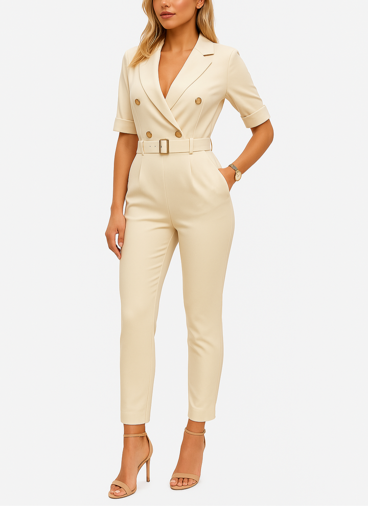 Elegant jumpsuit med bælte