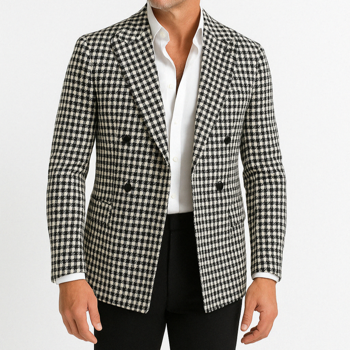 Herreternet dobbeltradet blazer