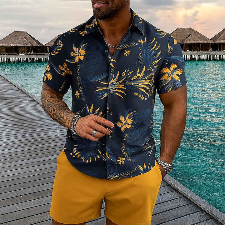 Retro strandstil hawaiiansk outfitsæt