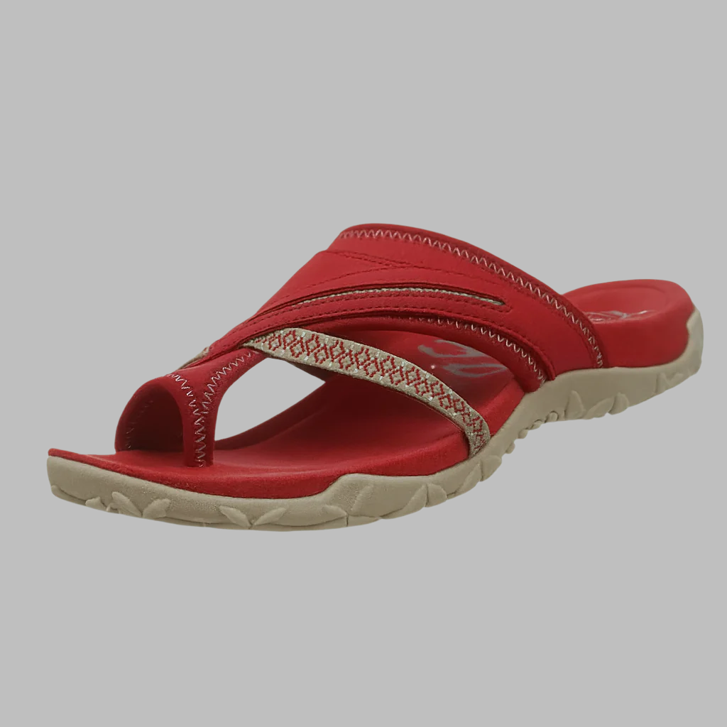 Komfortable sandaler med krydsremme