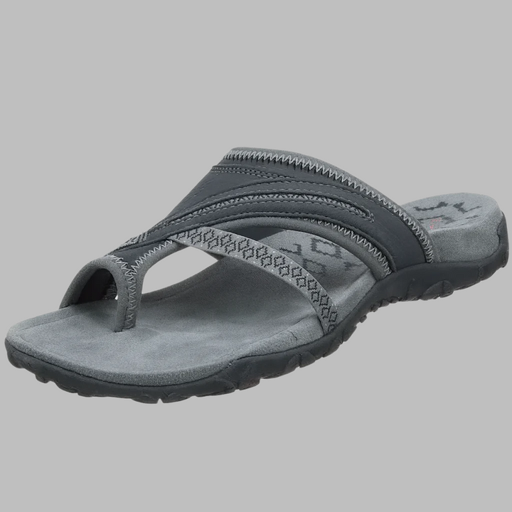 Komfortable sandaler med krydsremme