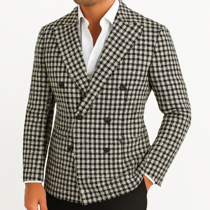 Herreternet dobbeltradet blazer