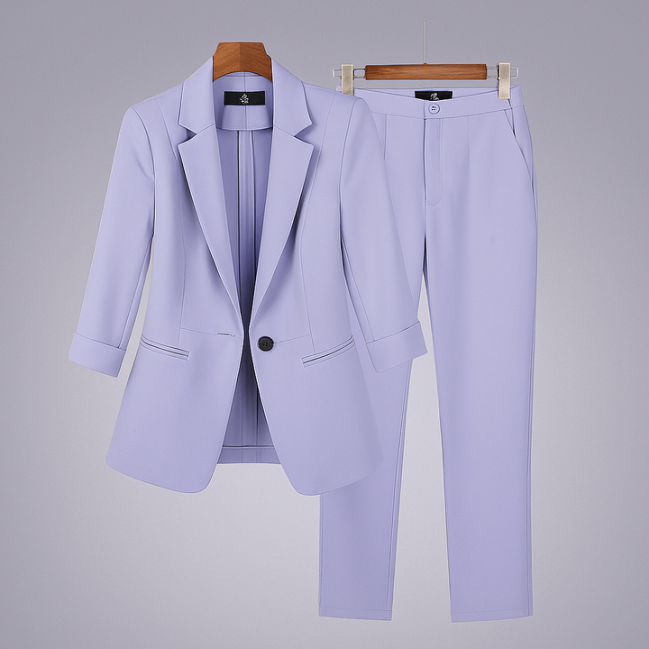 Damesæt med blazer og bukser