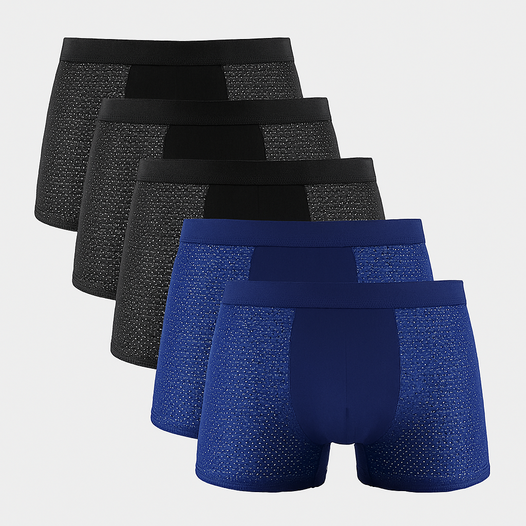 Herre boxershorts i mesh, 5-pak
