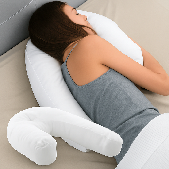 Ergonomisk pude til side-sovende