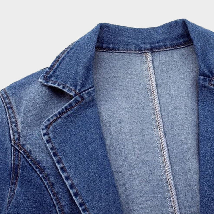 Stilfuld denimblazer til kvinder