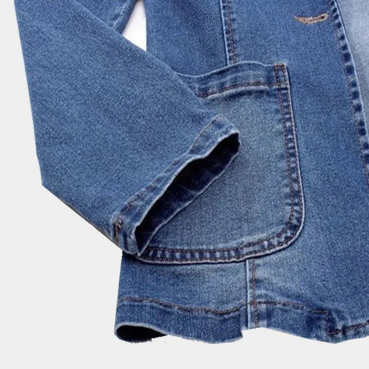 Stilfuld denimblazer til kvinder